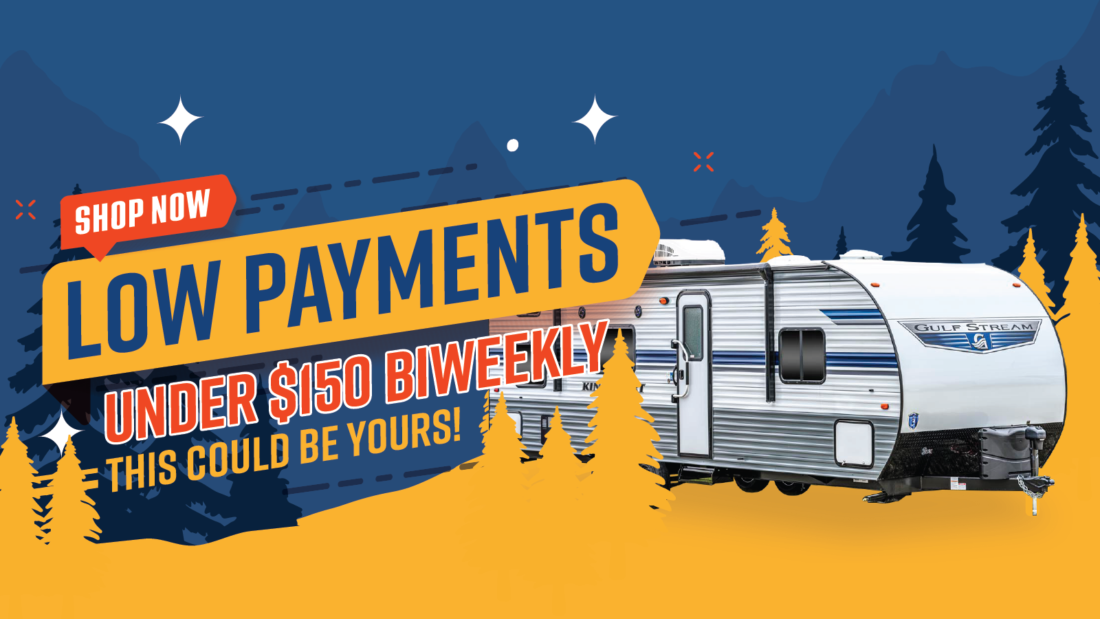 Low payments graphic for Oceanside RV sales