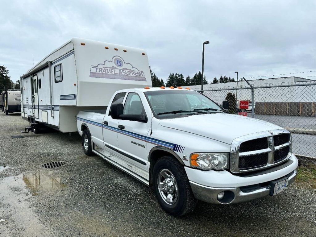 View of the truck