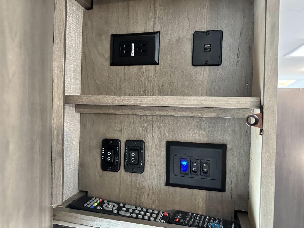 Control panel and outlet opportunities.