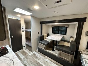 Dining area and double bunks