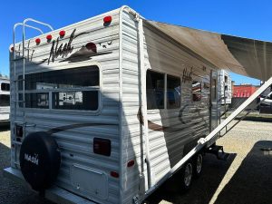 exterior rear view with awning extended